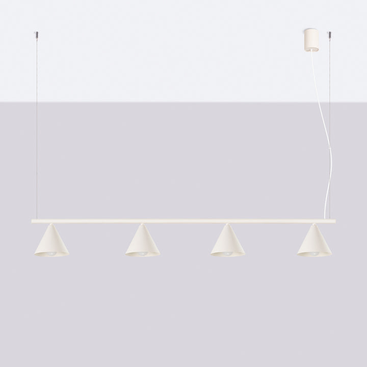 Lysekrone NOX 4L beige