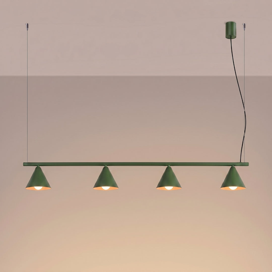 Lysekrone NOX 4L olivengrøn