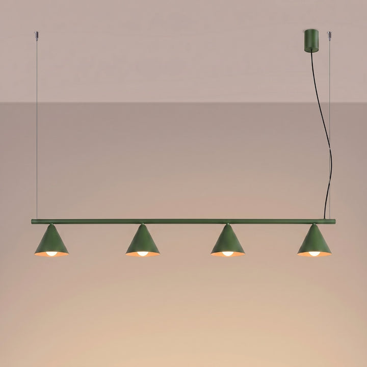 Lysekrone NOX 4L olivengrøn