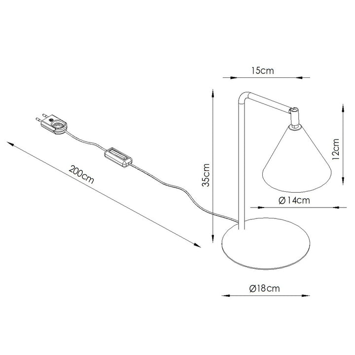 Bordlampe NOX beige