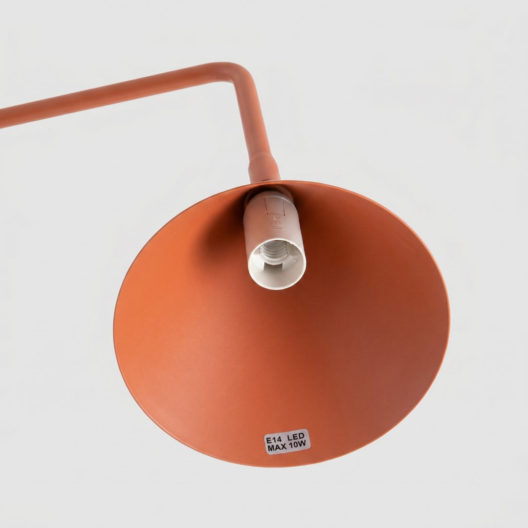 Bordlampe NOX rød okker