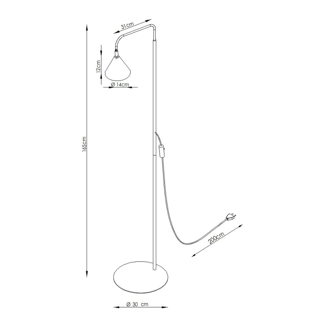 Gulvlampe NOX sort