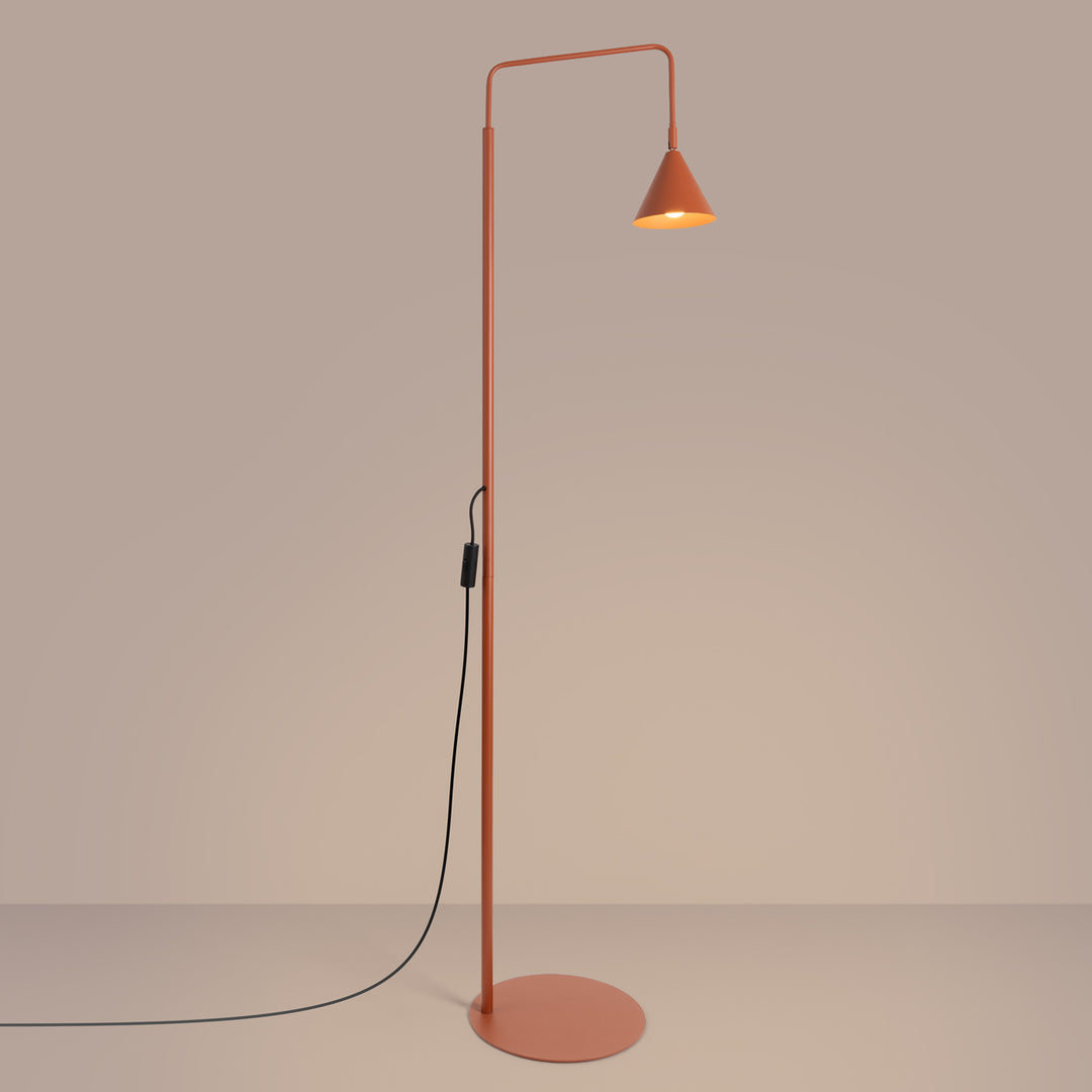 Gulvlampe NOX rød okker