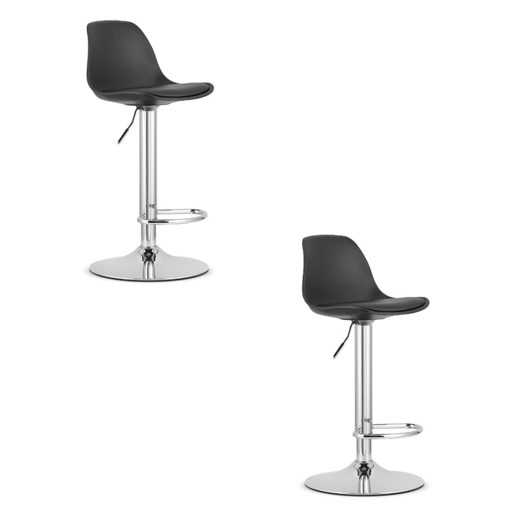HOGA barstol - sort / forkromet stel x 2