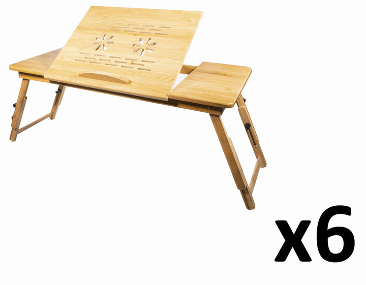 Bambus laptopbord XL x 6