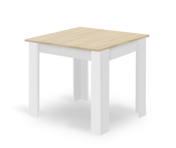 NP Bord 80x80 Sonoma Eg + Hvid