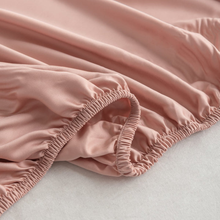 Pink bambus-lagen til premium topmadrasser – 400TC Tanboocel – 100 % bambus – Cuddle Pink