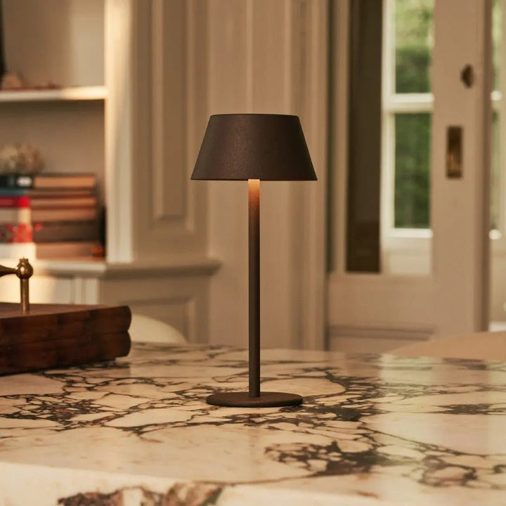 Milou Mocha Brown genopladelig bordlampe
