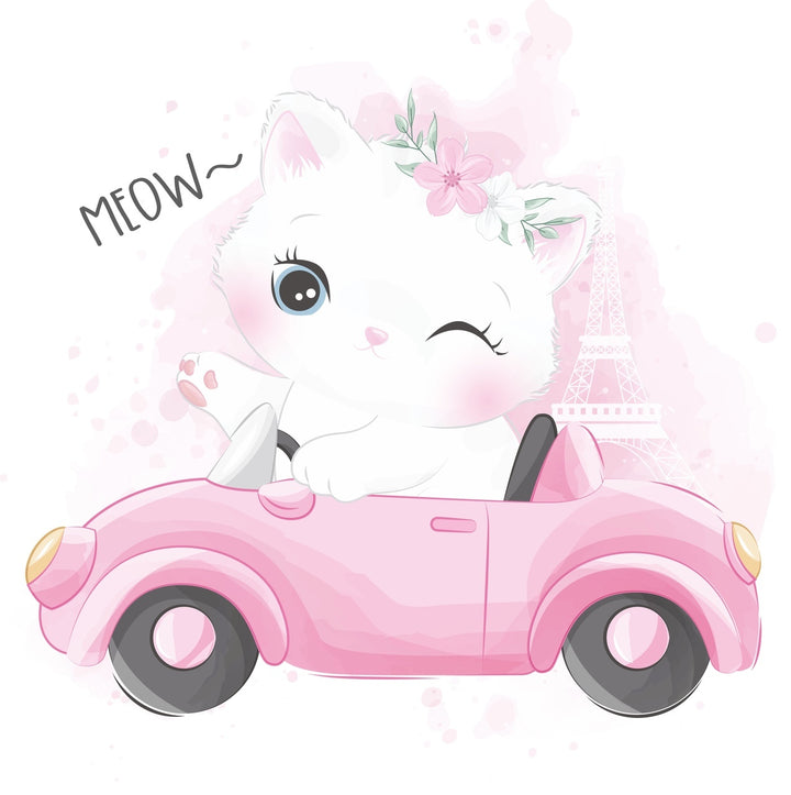 Børneseng Luk 140x70 med skuffe - Kat