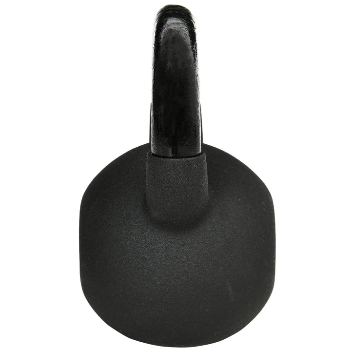 Kettlebell, 12 kg, med plastbelægning, stål, sort, 20 x 13 x 22 cm