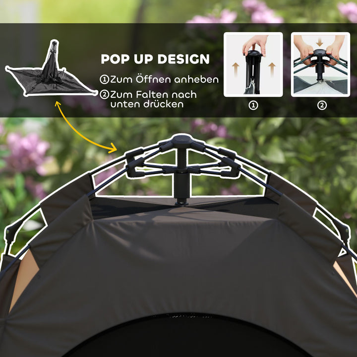 Kæledyrstelt, hundetelt, sammenklappeligt, vejrbestandigt, hundehus, til store hunde, mørkebrun