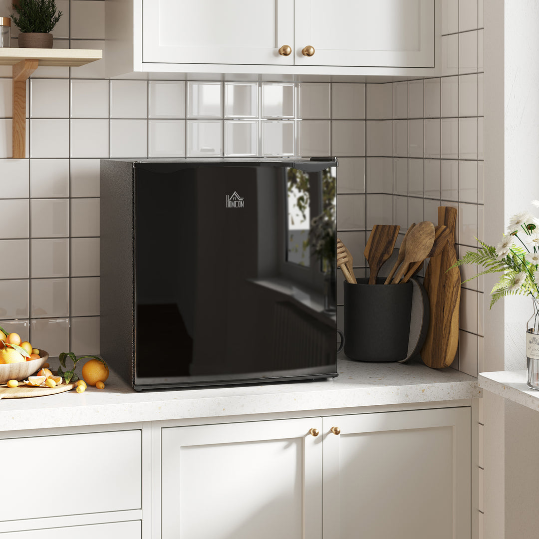 Minifryser 35 L, elektrisk, fritstående, 45 W, minifryser/minikøleskab, 41 dB, -14 til -24 ℃, 5-trins temperaturkontrol, 47 x 44,2 x 48,8 cm, sort