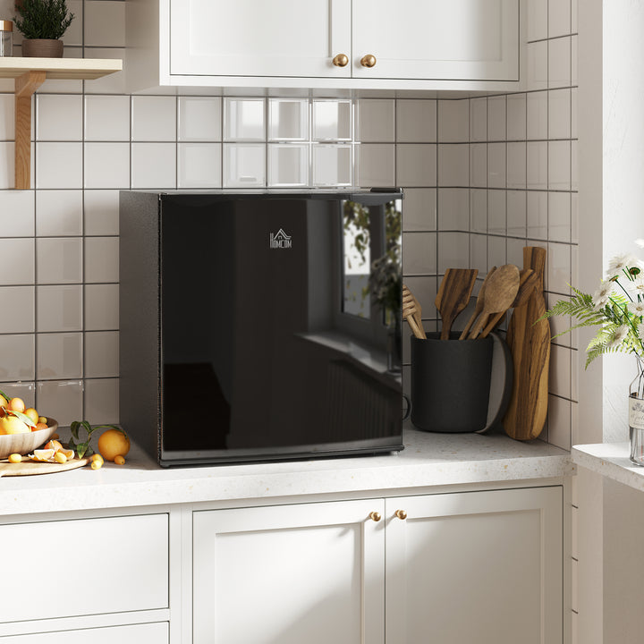Minifryser 35 L, elektrisk, fritstående, 45 W, minifryser/minikøleskab, 41 dB, -14 til -24 ℃, 5-trins temperaturkontrol, 47 x 44,2 x 48,8 cm, sort