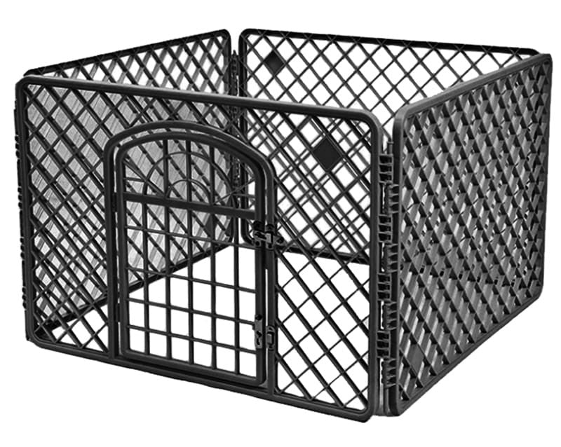 Hundebur 90x90x60cm Sort