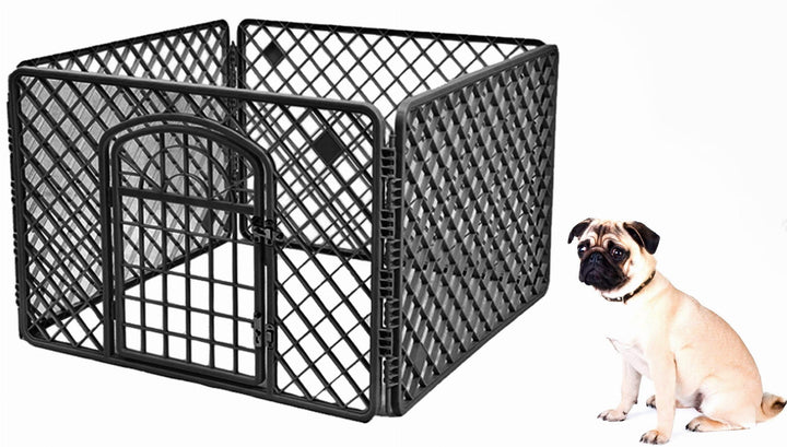 Hundebur 90x90x60cm Sort
