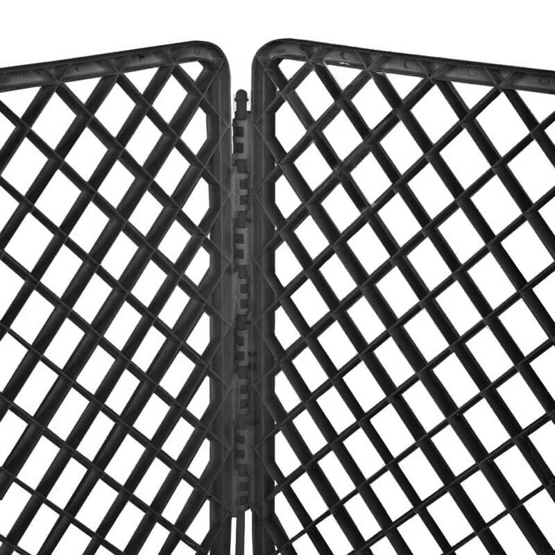 Hundebur 90x90x60cm Sort