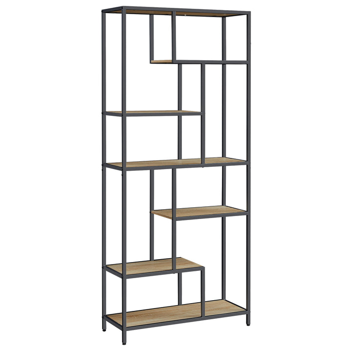 Bogreol med 6 hylder – sonoma, loft stil