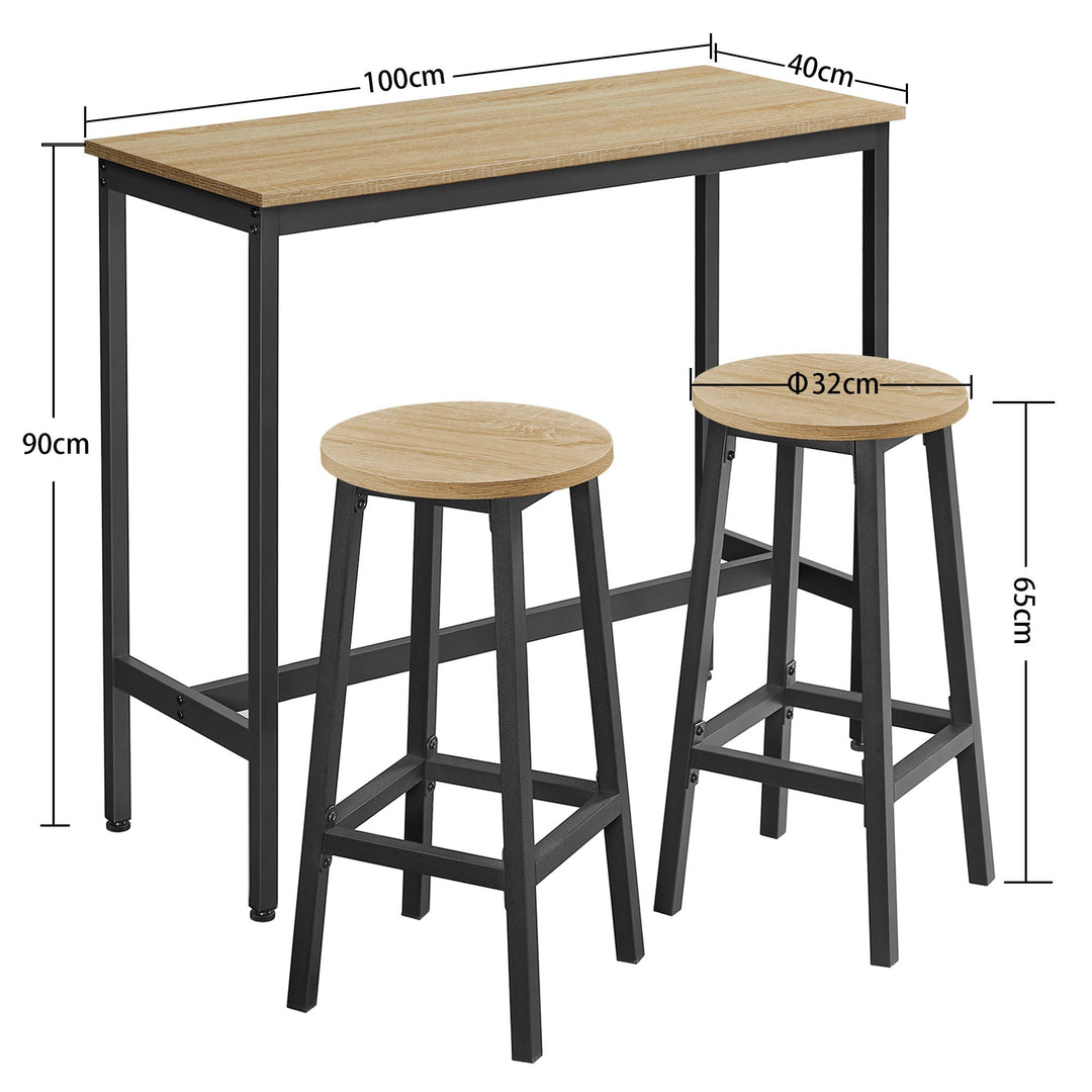 Barbord + 2 skamler - Sonoma -