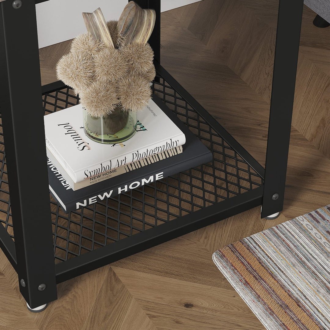 Sofabord / natbord i industriel stil, 45 x 45 x 55 cm