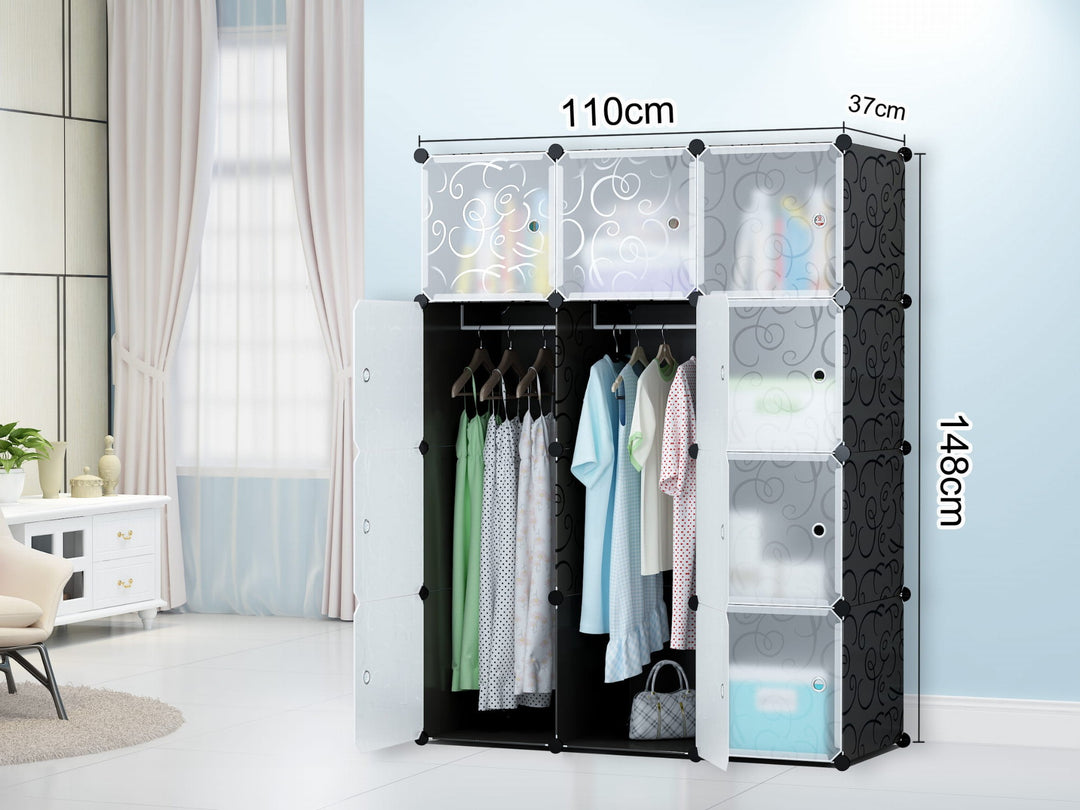12x modulær garderobe