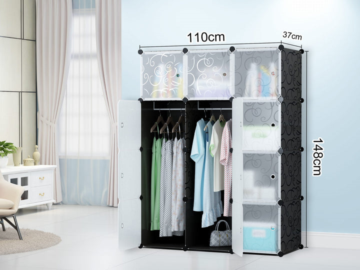 12x modulær garderobe