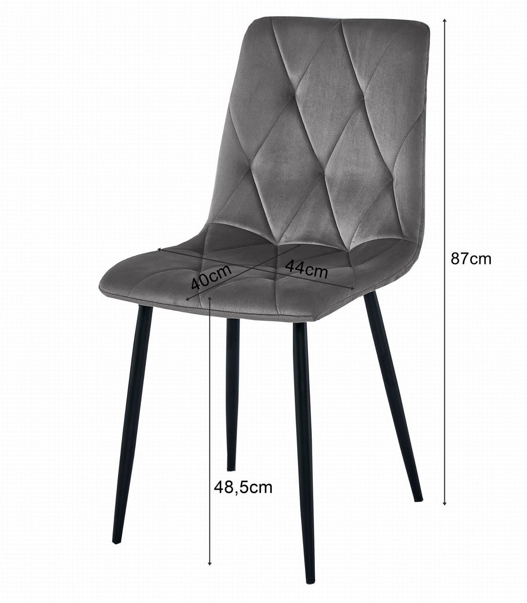 Sæt med NP bord 120x80cm Craft Black + 4 LIBRA sorte stole