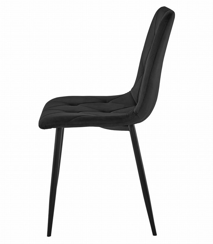 Sæt med NP bord 120x80cm Craft Black + 4 LIBRA sorte stole