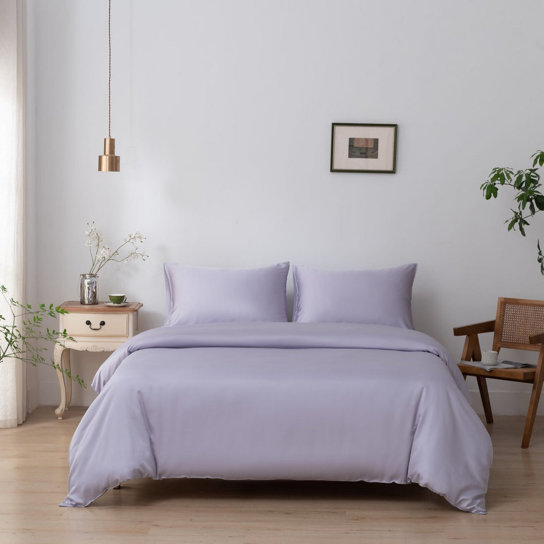 Lilac Bambus Sengesæt 2-personers - 400TC Tanboocel - Lavendel Mist