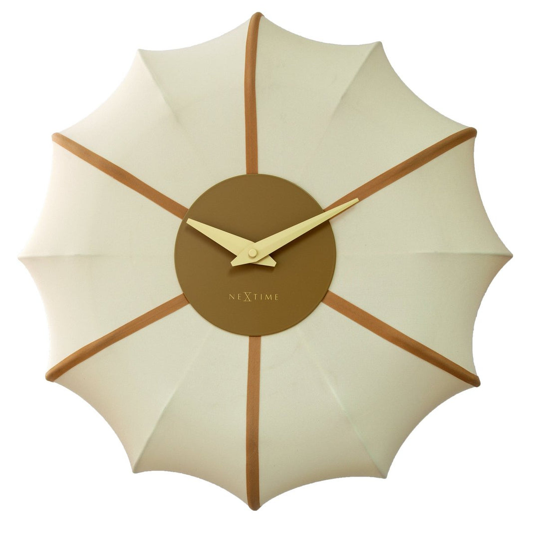 Vægur 50 cm-Silent-Fabric/Metal-NeXtime 'Ultimo'