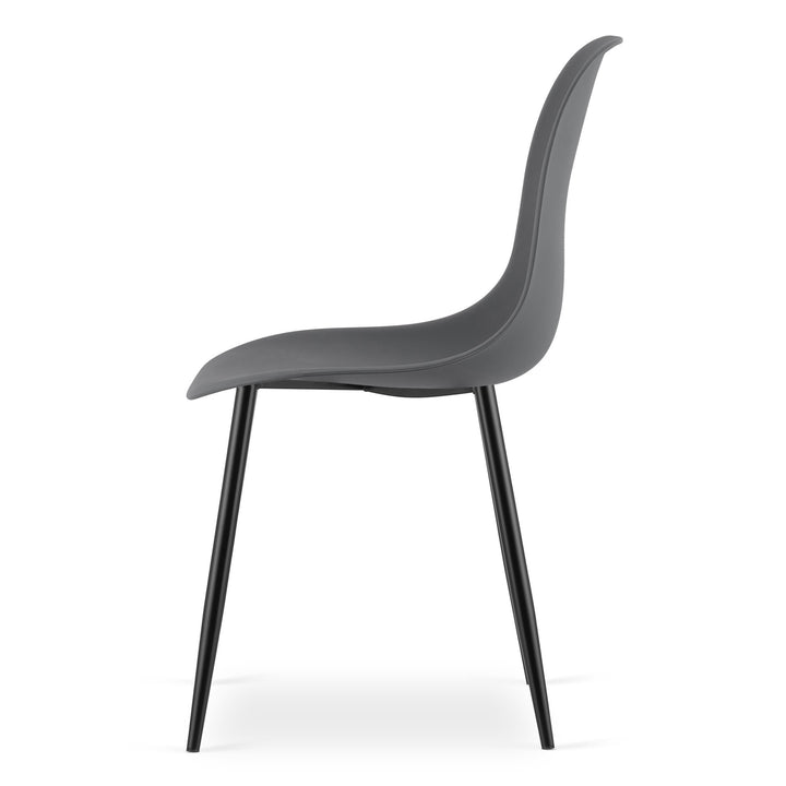 Moderne skrivebordsstol – WAT | mørkegrå | skandinavisk design, 2 styks