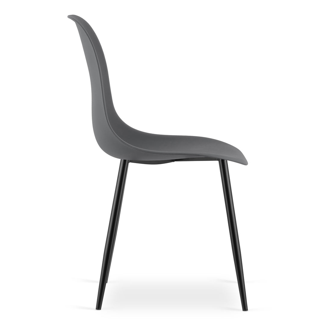 Moderne skrivebordsstol – WAT | mørkegrå | skandinavisk design, 2 styks