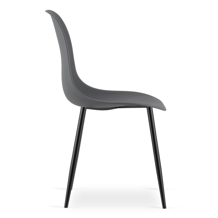 Moderne skrivebordsstol – WAT | mørkegrå | skandinavisk design, 2 styks
