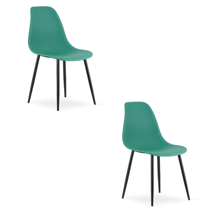 Moderne skrivebordsstol – WAT | grøn | skandinavisk design, 2 styks