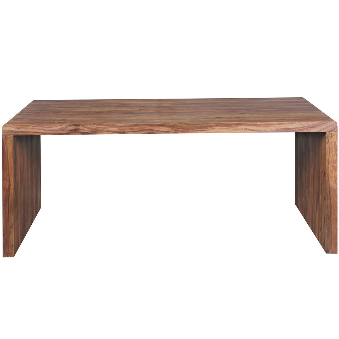 BOHA computerbord / skrivebord i massivt træ, 120 cm bredt, ægte træ, designer-bord til kontor, landlig stil