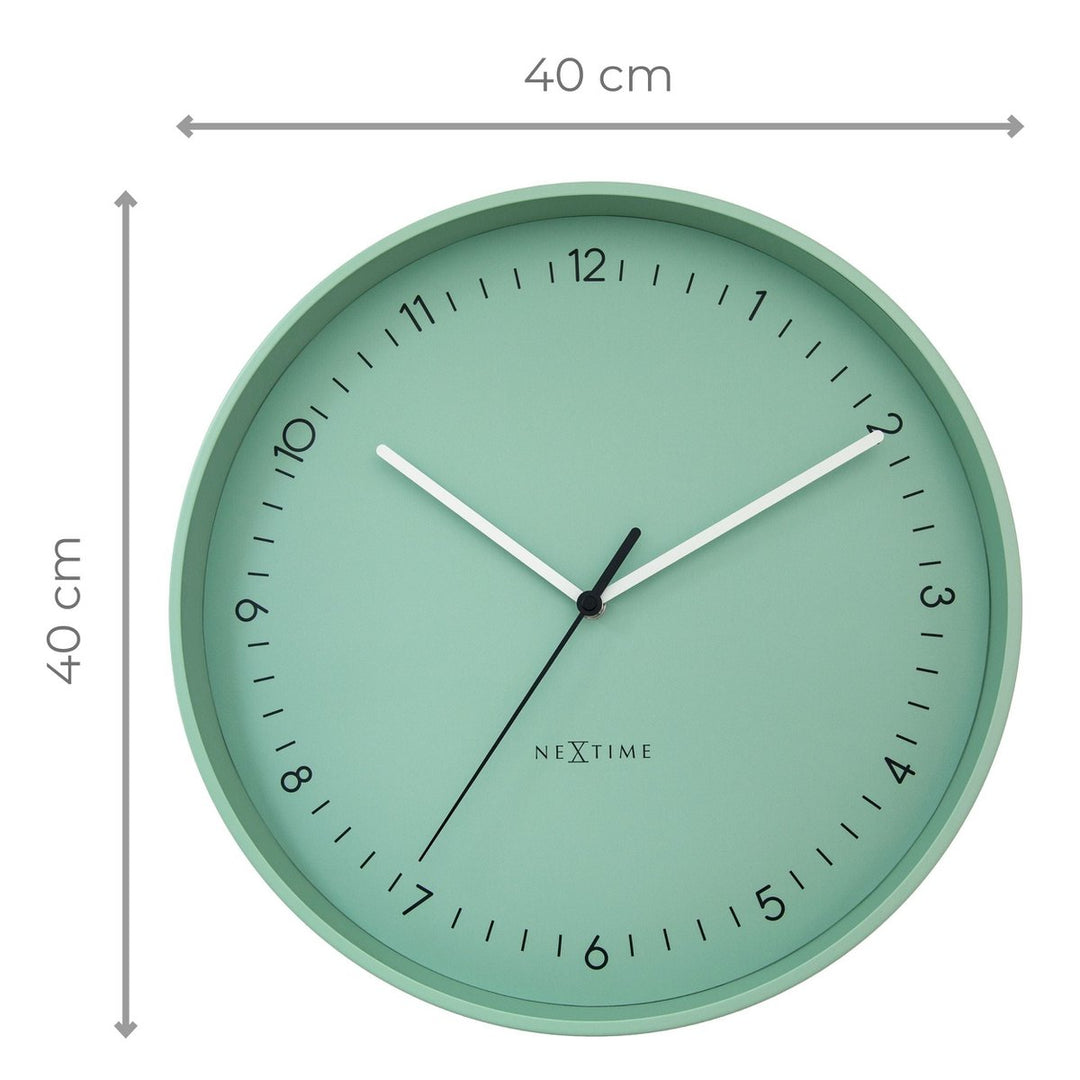 Vægur 40 cm-Silent-Metal-NeXtime 'Berlin L'