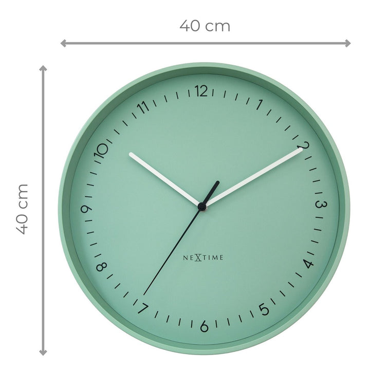 Vægur 40 cm-Silent-Metal-NeXtime 'Berlin L'