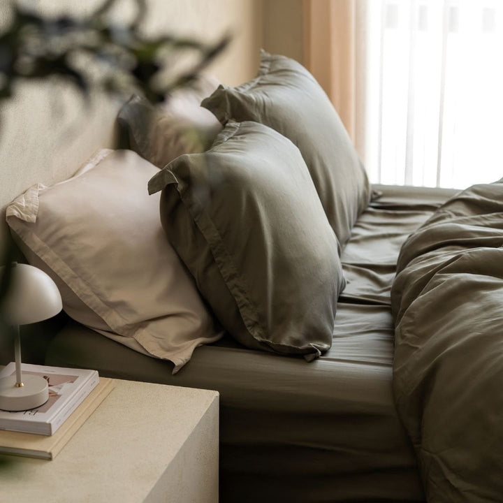 Tencel ™ Twill Duvet Cover Olive Green