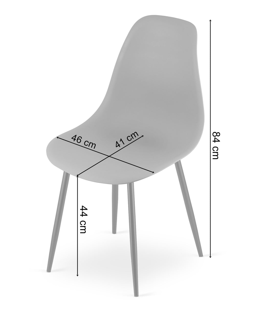 TESSA bordsæt 120 cm x 60 cm - eg / hvide ben + 4 WAT hvide stole / naturlige ben