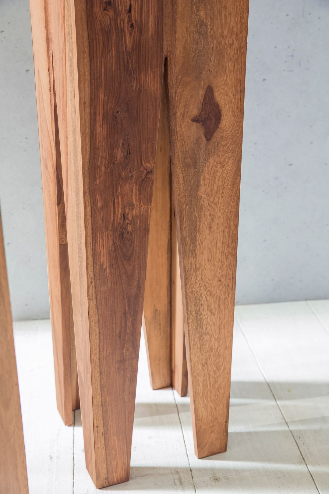 Sidebordsæt med 3, massivt akacietræ, indskudsborde, firkantede, moderne, piedestalbord, plantebord, 3-delt, blomsterstativ, plantebord, stue, planteskammel, blomsterskammel, dekorativ søjle