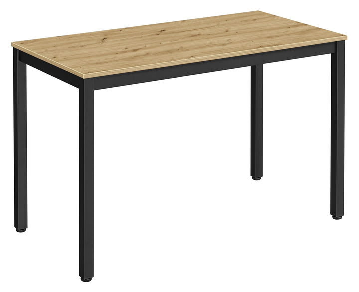 Spisebord / skrivebord 120 x 60 cm – TESSA ARTISAN med sorte ben
