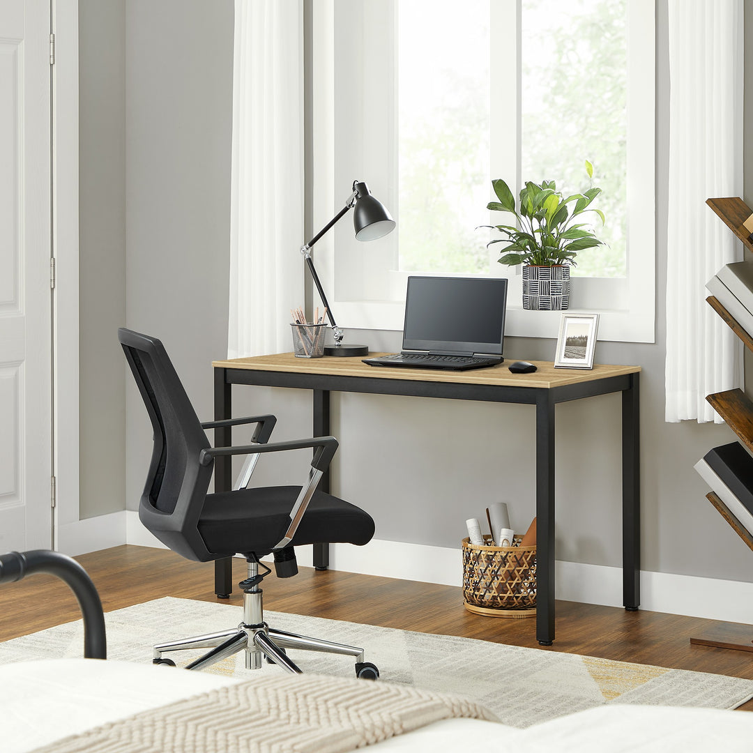 Spisebord / skrivebord 120 x 60 cm – TESSA ARTISAN med sorte ben