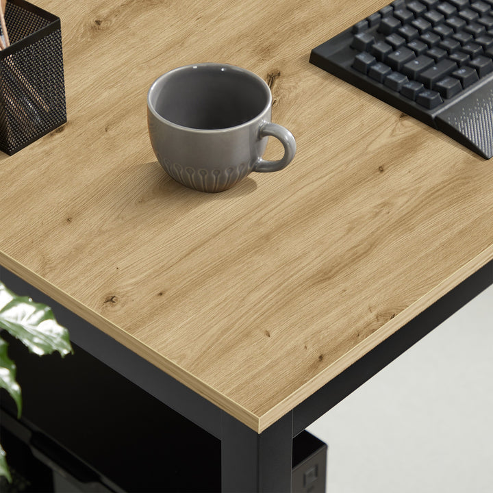 Spisebord / skrivebord 120 x 60 cm – TESSA ARTISAN med sorte ben