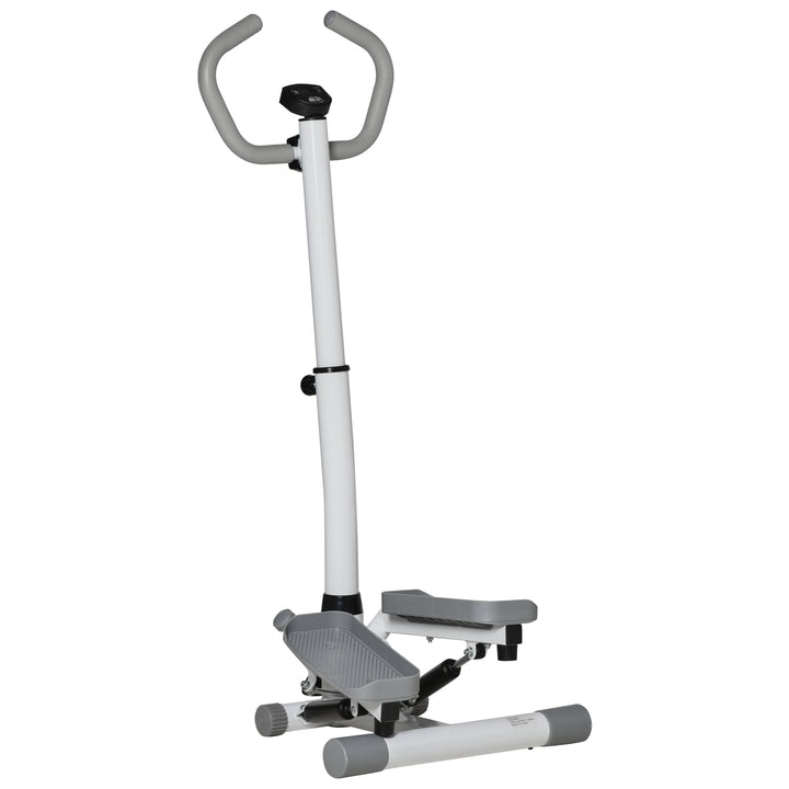 Hjemmetræner med LCD-skærm, justerbar hastighed, metal- og ABS-konstruktion, 55 x 53 x 118-128 cm