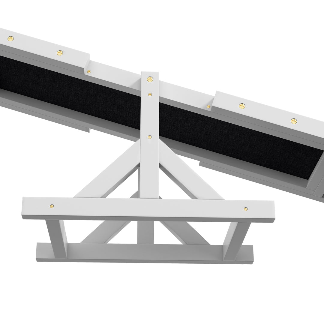 Hundevippe til agilitytræning, skridsikker, bæreevne op til 50 kg, 180 x 30 x 30 cm