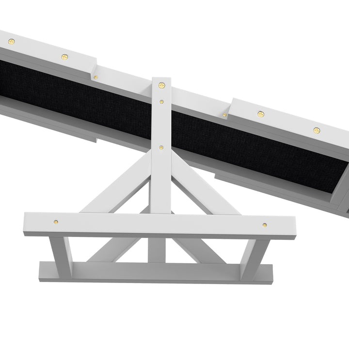 Hundevippe til agilitytræning, skridsikker, bæreevne op til 50 kg, 180 x 30 x 30 cm