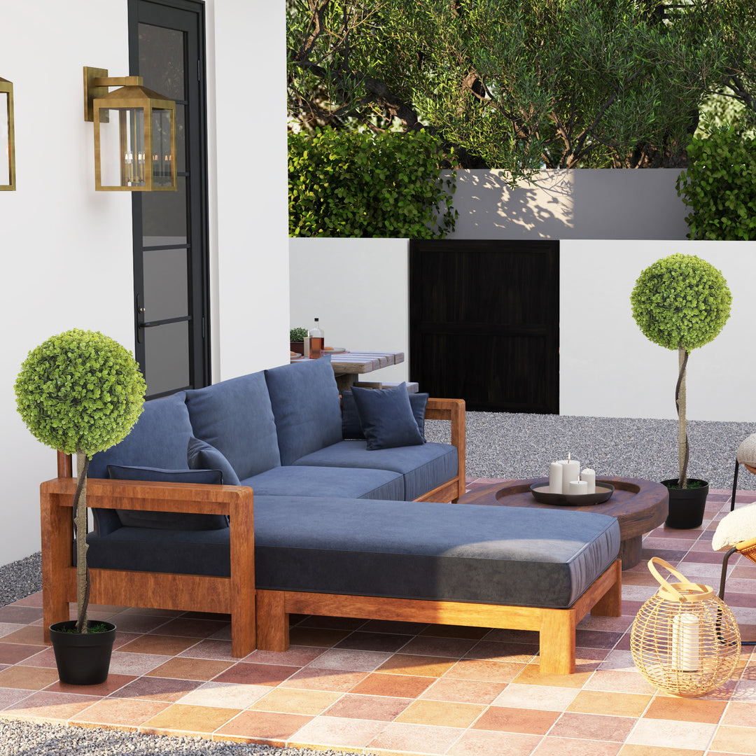 Kunstigt eukalyptustræ, sæt med 2, inklusive potte, nem at pleje, 90 cm