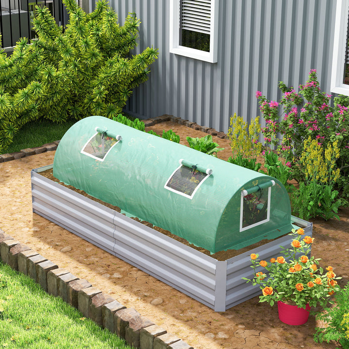Foliedrivhus, vejrbestandigt, UV-bestandigt, polytunnel, 200 cm x 80 cm x 45 cm, grønt