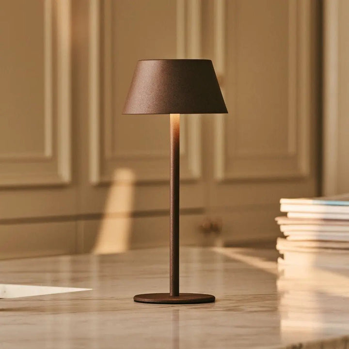 Milou Mocha Brown genopladelig bordlampe