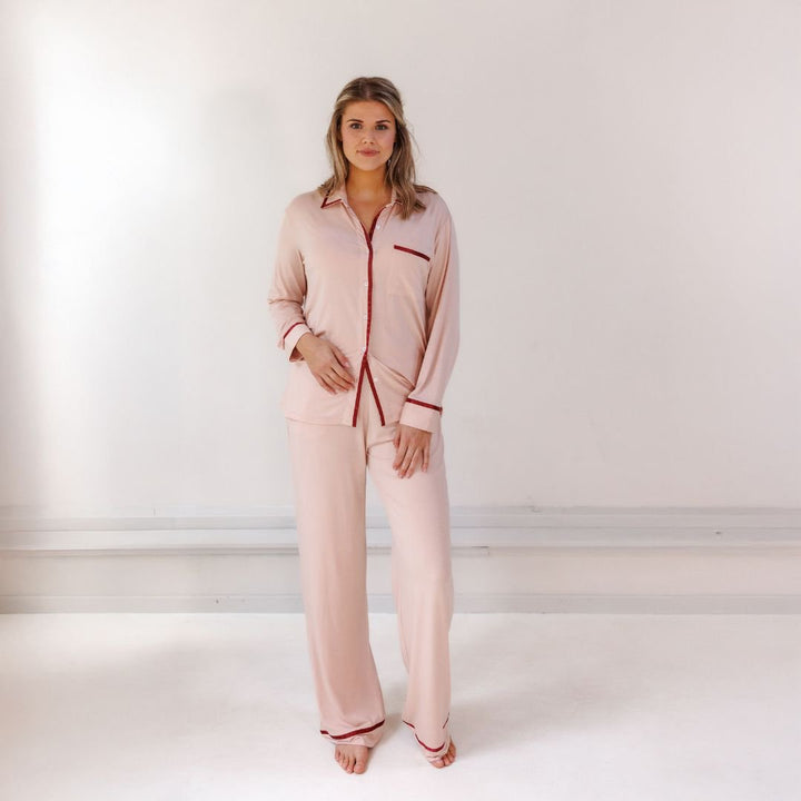 TENCEL™ Pyjamassæt Lang Dames Powder Peach