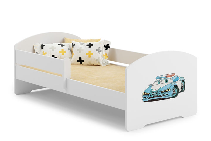 LUK børneseng 160x80 med gelænder - Politi